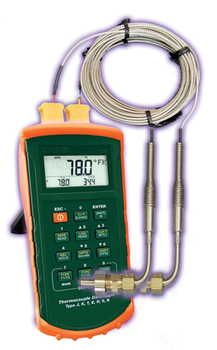 Dual Meter w/Weld-In Bung (1 K-type probe included)