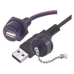 ALT-PAPC-WPUSB-2M Water Proof Bulkhead USB cable- Allows for running USB cable through trailer wall.